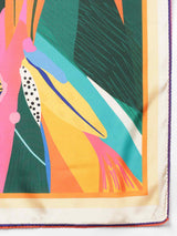Multicolor Abstract Scarf & Scarf Bag Set - TOSSIDO