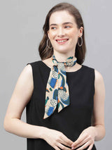 Multicolor Abstract Scarf & Scarf Bag Set - TOSSIDO