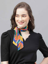 Multicolor Abstract Scarf & Scarf Bag Set - TOSSIDO