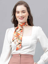 Multicolor Abstract Scarf & Scarf Bag Set - TOSSIDO