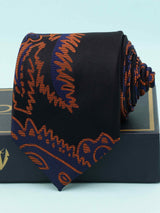 Multicolor Abstract Woven Silk Necktie - TOSSIDO