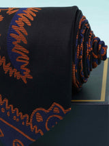 Multicolor Abstract Woven Silk Necktie - TOSSIDO