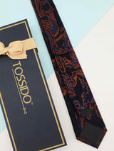 Multicolor Abstract Woven Silk Necktie - TOSSIDO