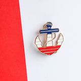 Multicolor Anchor Brooch - TOSSIDO