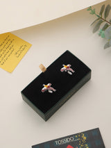 Multicolor Bird Cufflinks - TOSSIDO
