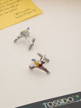 Multicolor Bird Cufflinks - TOSSIDO