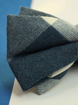 Multicolor Check Bowtie & Pocket Square Set - TOSSIDO