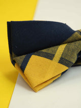 Multicolor Check Bowtie & Pocket Square Set - TOSSIDO