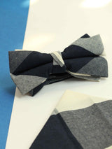 Multicolor Check Bowtie & Pocket Square Set - TOSSIDO