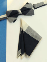 Multicolor Check Bowtie & Pocket Square Set - TOSSIDO