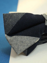 Multicolor Check Bowtie & Pocket Square Set - TOSSIDO