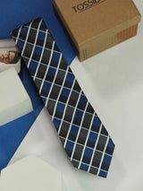 Multicolor Check Skinny Necktie - TOSSIDO