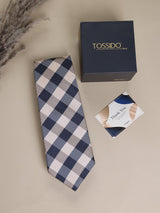 Multicolor Check Woven Necktie - TOSSIDO
