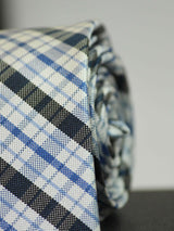 Multicolor Check Woven Silk Necktie - TOSSIDO