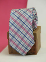 Multicolor Check Woven Silk Necktie - TOSSIDO