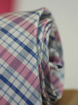 Multicolor Check Woven Silk Necktie - TOSSIDO