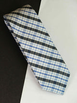 Multicolor Check Woven Silk Necktie - TOSSIDO