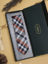 Multicolor Check Woven Silk Necktie - TOSSIDO