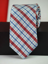 Multicolor Check Woven Silk Necktie - TOSSIDO