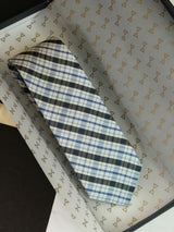 Multicolor Check Woven Silk Necktie - TOSSIDO