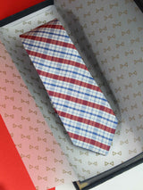 Multicolor Check Woven Silk Necktie - TOSSIDO