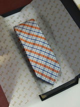 Multicolor Check Woven Silk Necktie - TOSSIDO