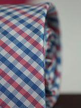 Multicolor Check Woven Silk Necktie - TOSSIDO