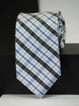Multicolor Check Woven Silk Necktie - TOSSIDO