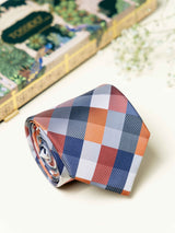 Multicolor Checks Broad + Long Necktie - TOSSIDO