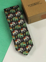 Multicolor Elephant Necktie - TOSSIDO