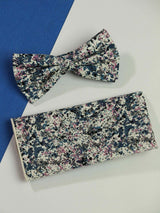 Multicolor Floral Bowtie & Pocket Square Set - TOSSIDO