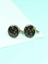 Multicolor Floral Cufflink - TOSSIDO