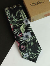 Multicolor Floral Printed Necktie - TOSSIDO