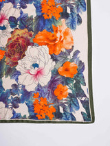 Multicolor Floral Printed Stole - TOSSIDO