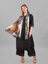 Multicolor Floral Printed Stole - TOSSIDO