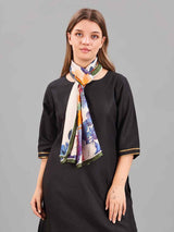 Multicolor Floral Printed Stole - TOSSIDO