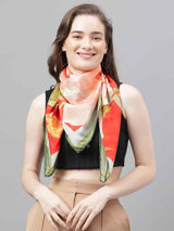 Multicolor Floral Scarf & Scarf Bag Set - TOSSIDO