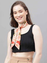 Multicolor Floral Scarf & Scarf Bag Set - TOSSIDO