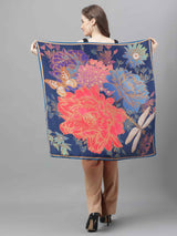 Multicolor Floral Scarf & Scarf Bag Set - TOSSIDO