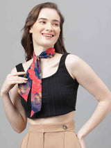 Multicolor Floral Scarf & Scarf Bag Set - TOSSIDO