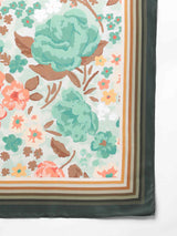 Multicolor Floral Scarf & Scarf Bag Set - TOSSIDO