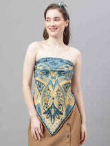 Multicolor Floral Scarf & Scarf Bag Set - TOSSIDO