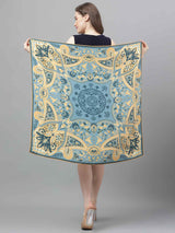 Multicolor Floral Scarf & Scarf Bag Set - TOSSIDO