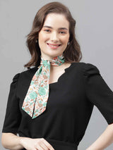 Multicolor Floral Scarf & Scarf Bag Set - TOSSIDO