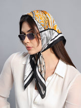 Multicolor Floral Short Scarf - TOSSIDO