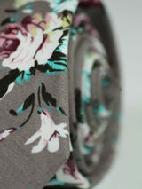 Multicolor Floral Skinny Necktie - TOSSIDO