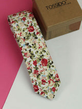 Multicolor Floral Skinny Necktie - TOSSIDO