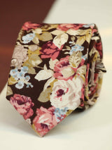 Multicolor Floral Skinny Necktie - TOSSIDO