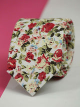 Multicolor Floral Skinny Necktie - TOSSIDO