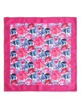 Multicolor Floral Stole & Pocket Square Set - TOSSIDO